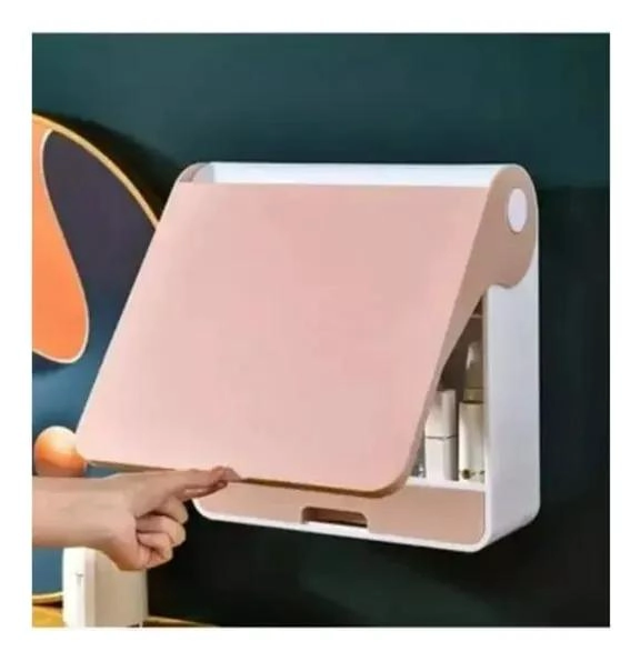 CAJA ORGANIZADORA PARA MAQUILLAJE CON MONTAJE EN MESA Y PARED - 3
