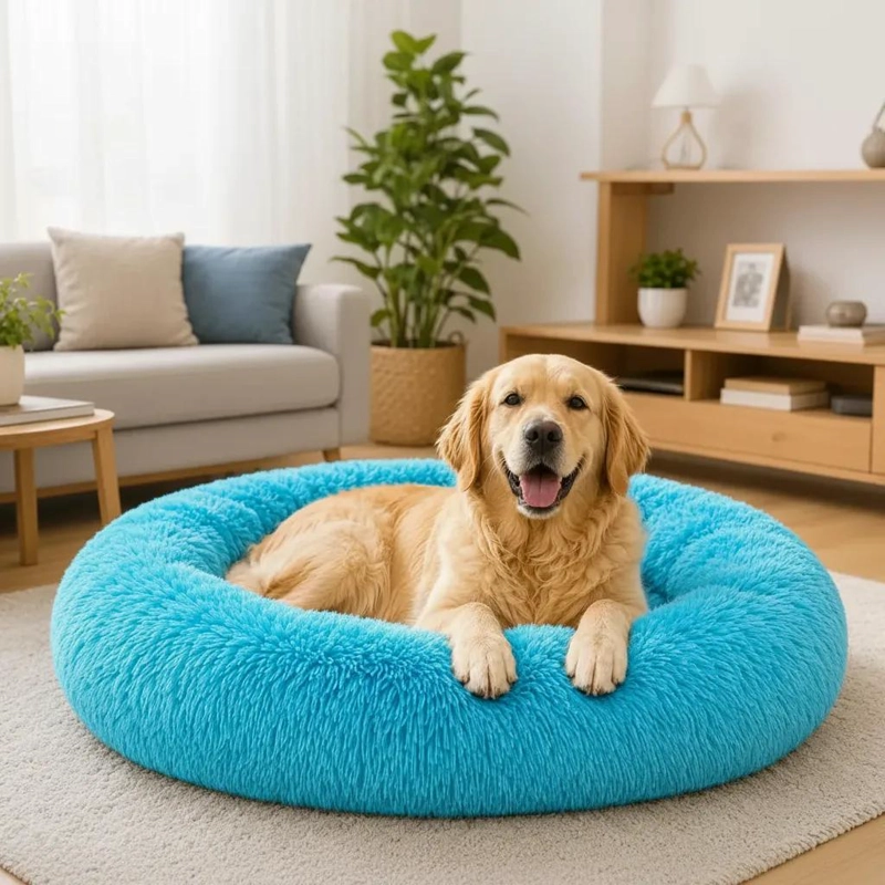 CAMA DE FELPA SUAVE ANTIESTRE S PARA PERROS Y GATOS TAMAÑO XXL - 1