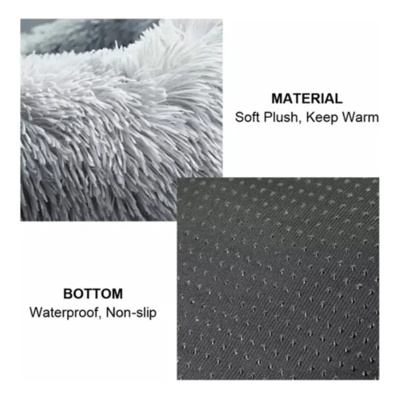 CAMA DE FELPA SUAVE ANTIESTRE S PARA PERROS Y GATOS TAMAÑO XXL - 5