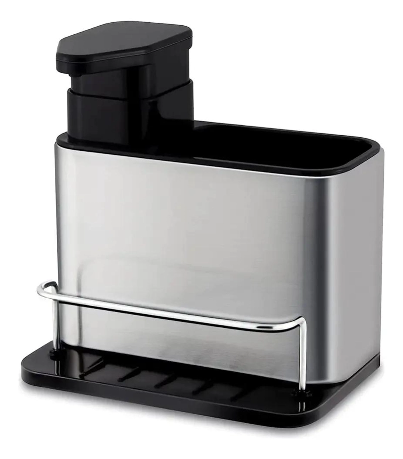DISPENSADOR PARA LAVALOZA Y ORGANIZADOR DE COCINA EN ACERO INOXIDABLE - 1