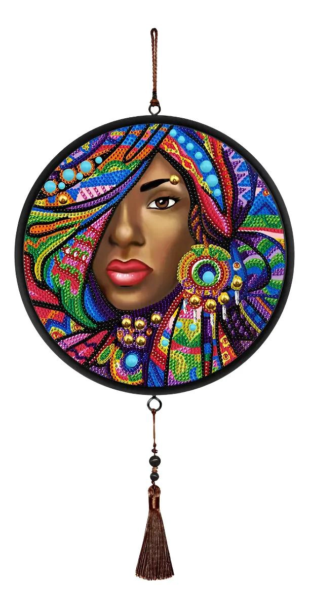 KIT PARA PINTURA CON DIAMANTES DE COLGANTE CON DISEÑOS AFROAMERICANOS - 1