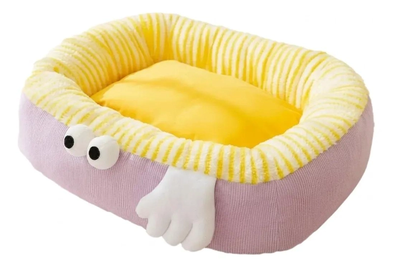 CAMA ACOLCHADA PARA MASCOTAS TALLA GRANDE PARA PERROS Y GATOS - 1