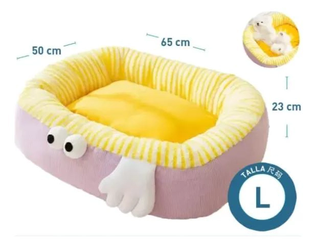CAMA ACOLCHADA PARA MASCOTAS TALLA GRANDE PARA PERROS Y GATOS - 2