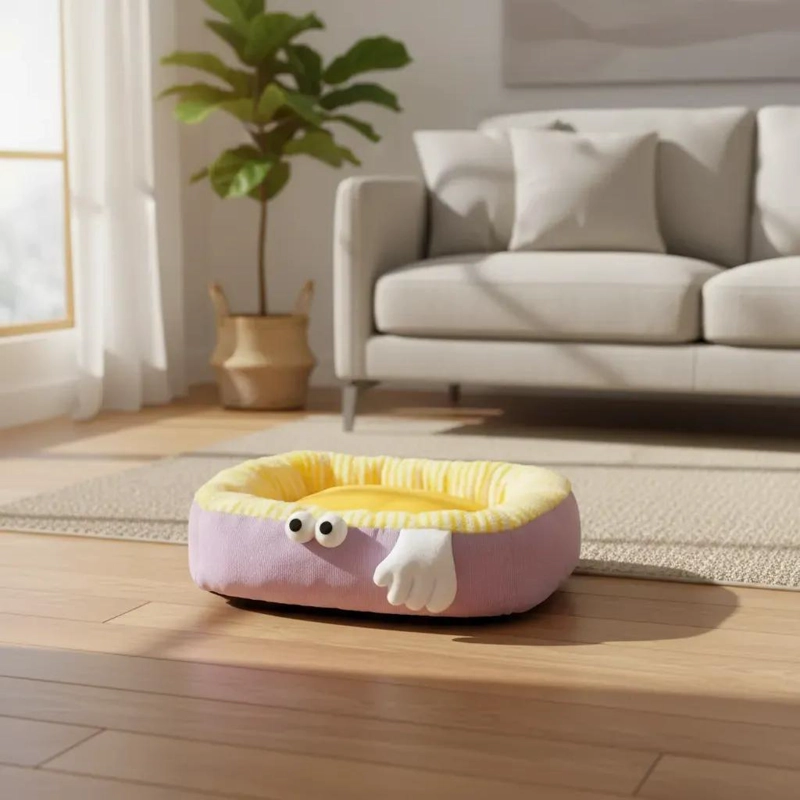 CAMA ACOLCHADA PARA MASCOTAS TALLA GRANDE PARA PERROS Y GATOS - 3