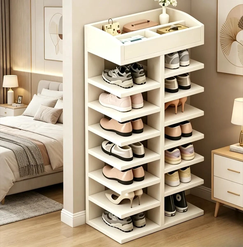 ZAPATERO ORGANIZADOR VERTICAL CON 8 NIVELES PARA 14 PARES - 1