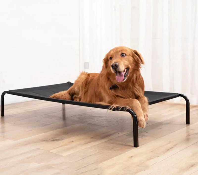 CAMA PLEGABLE ELEVADA PARA MASCOTAS GATOS Y PERROS CON ESTRUCTURA RESISTENTE - 4