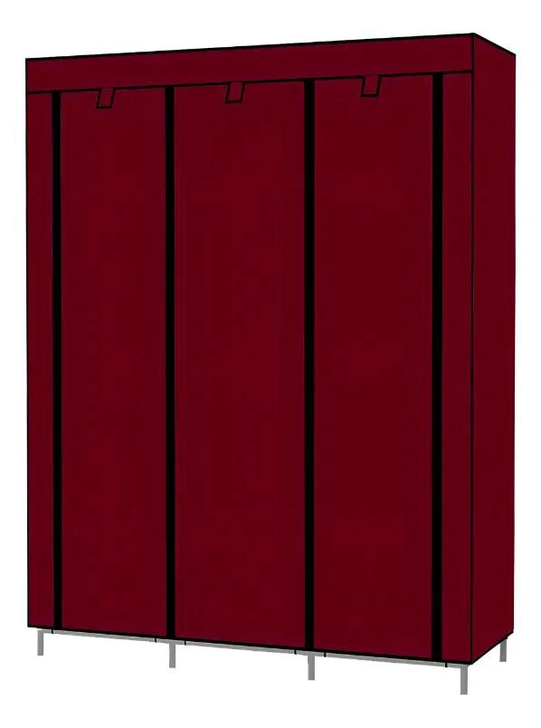 CLOSET ARMABLE ORGANIZADOR TRANSPORTABLE DE TELA PARA ROPA - 4