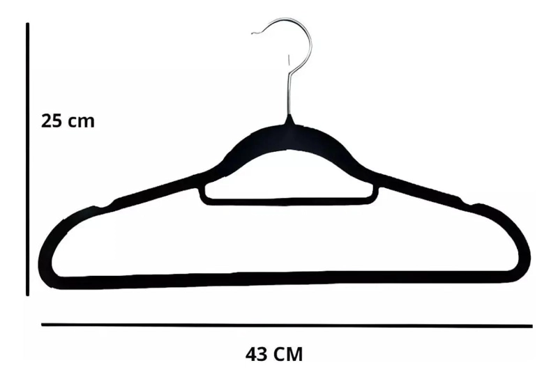 SET DE 30 COLGADORES ELEGANTES FORRADOS EN GAMUZA Y TERCIOPELO - 3