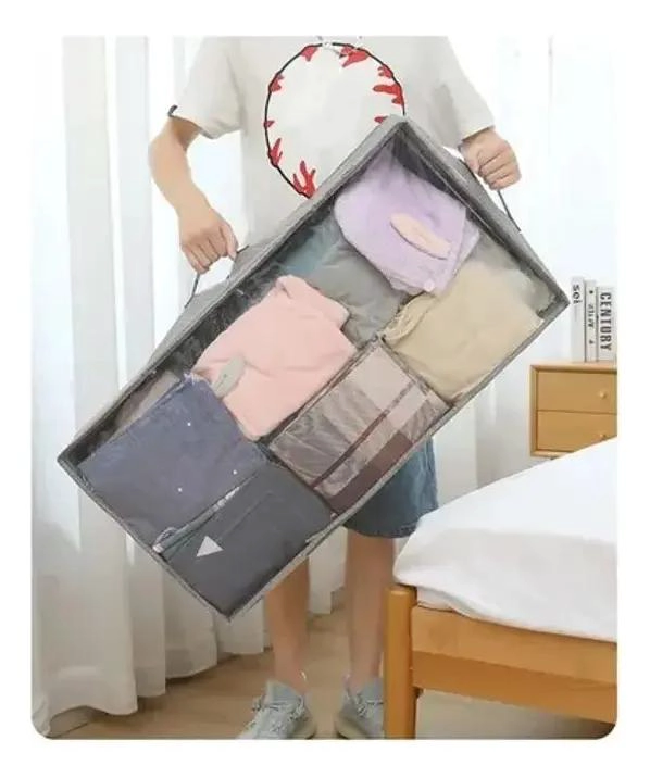 ORGANIZADOR PARA ROPA Y CALZADO CON ESPACIO BAJO CAMA Y COMPARTIMENTOS - 2