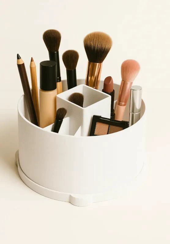 ORGANIZADOR PARA MAQUILLAJE CON MULTIPLES COMPARTIMENTOS Y DISEÑO COMPACTO - 1
