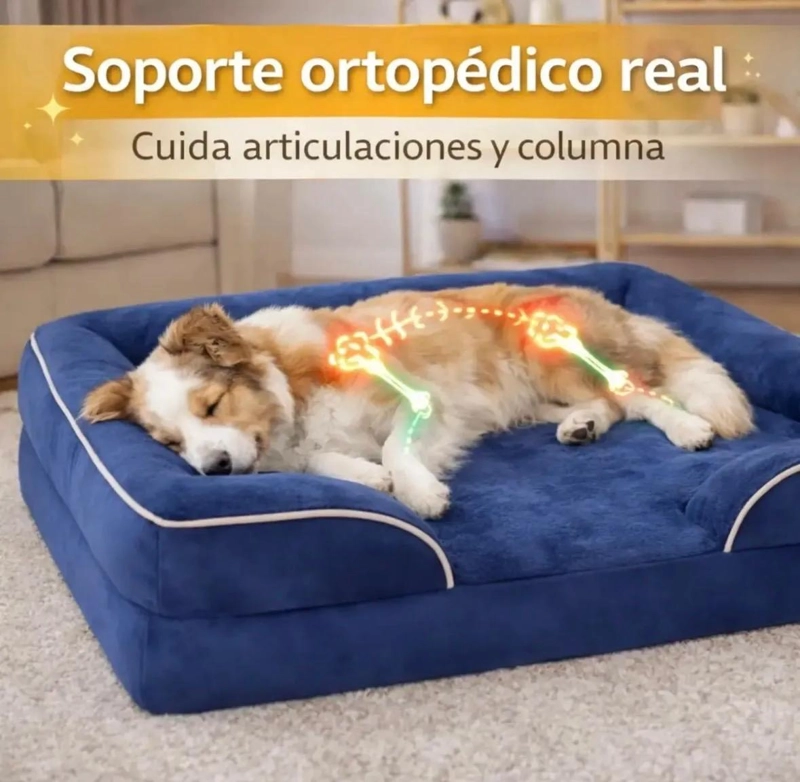 CAMA ORTOPE DICA XL PARA PERROS GRANDES LAVABLE Y COMODA - 4