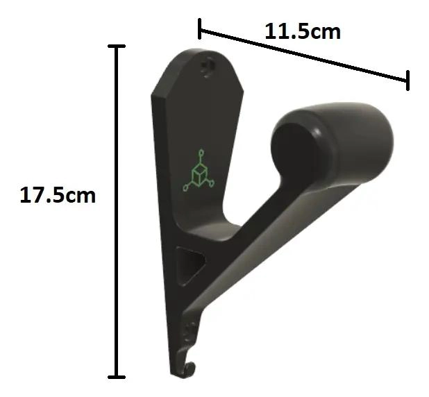 SET DE 4 COLGADORES DE PARED PARA CASCOS DE MOTO Y BICICLETA RESISTENTES - 5