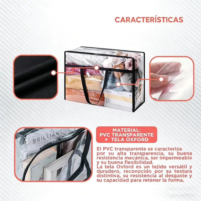 SET DE 4 BOLSAS ORGANIZADORAS PARA ALMACENAMIENTO EN CAJAS - 3