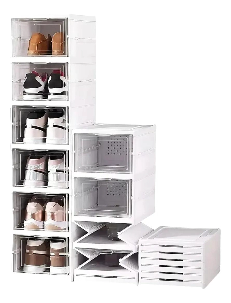ORGANIZADOR PARA ZAPATOS ACRILICO CON 6 NIVELES PARA AHORRO DE ESPACIO - 3
