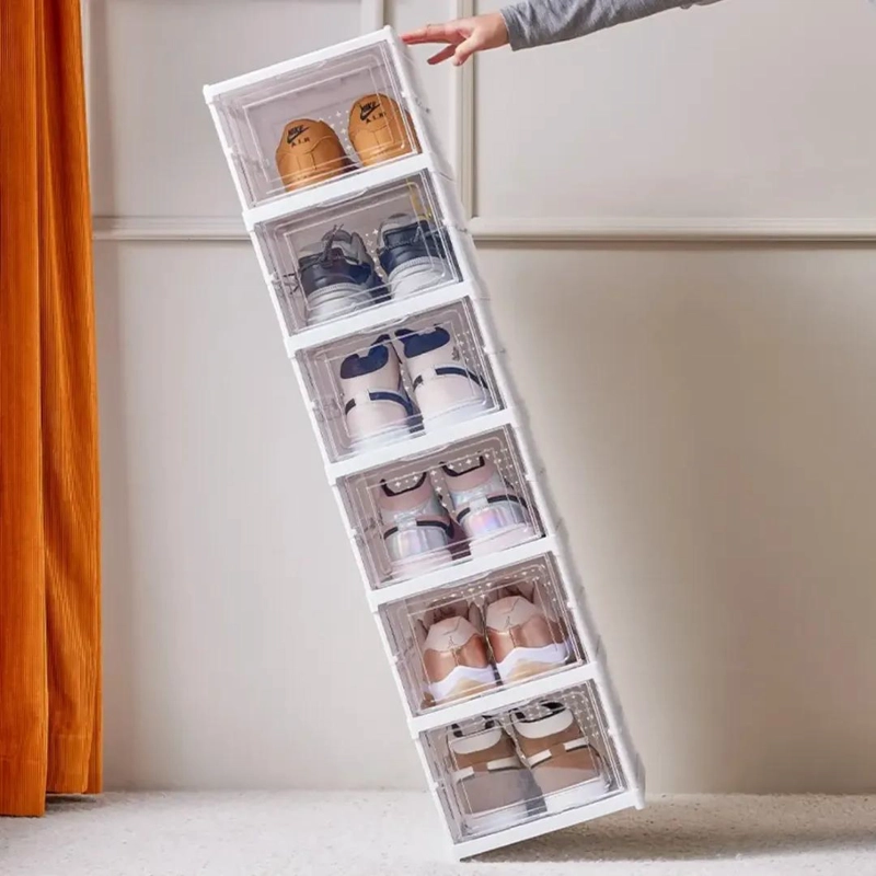 ORGANIZADOR PARA ZAPATOS ACRILICO CON 6 NIVELES PARA AHORRO DE ESPACIO - 5