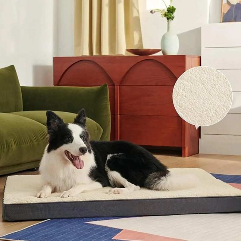 COLCHONETA PARA MASCOTAS CON ESPUMA VISCOELASTICA IMPERMEABLE Y FUNDA DESMONTABL - 5