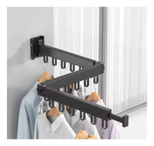 COLGADOR DE BRAZO RETRACTIL EXTENSIBLE Y PLEGABLE PARA ROPA - 3