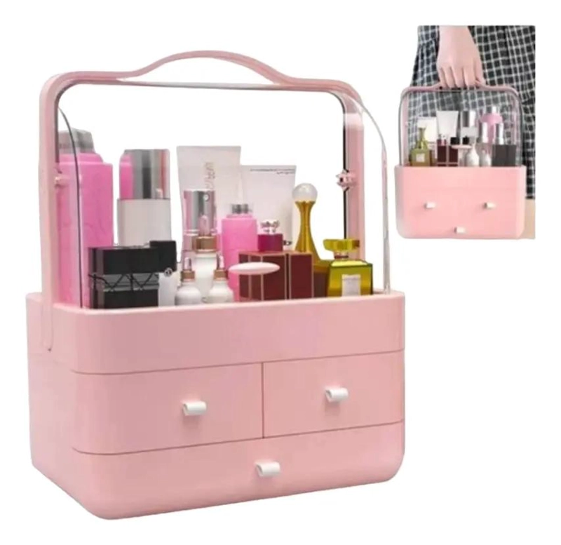 CAJA ORGANIZADORA PORTATIL PARA COSME TICOS Y MAQUILLAJE MULTIUSO - 2