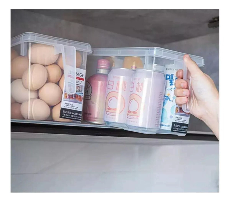 SET DE 4 CAJAS ORGANIZADORAS PARA REFRIGERADOR Y COCINA CON TAPA - 5