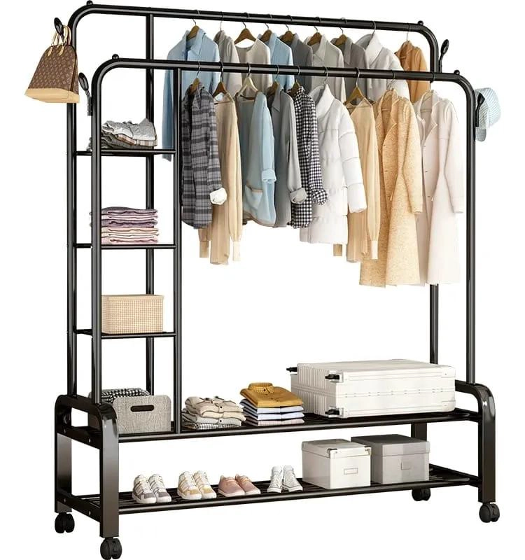 PERCHERO INDUSTRIAL DE ACERO INOXIDABLE PARA USO EN TIENDAS Y HOGAR - 1
