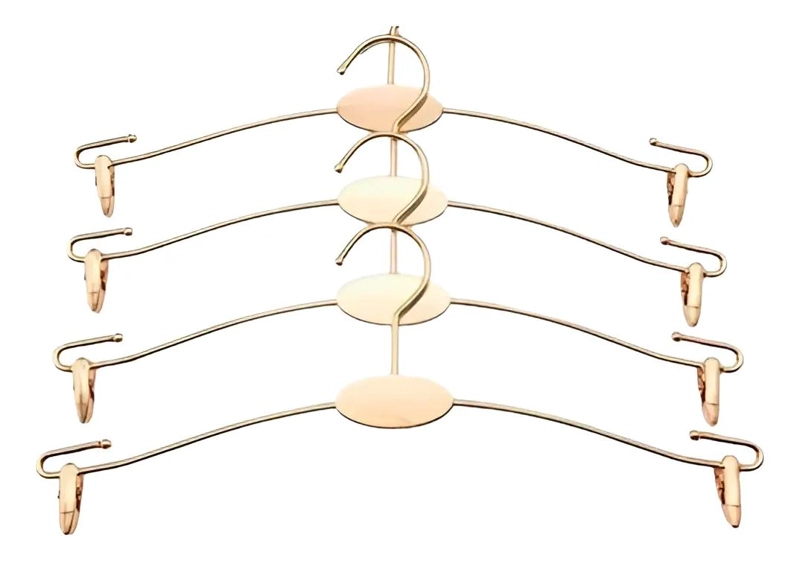 PACK DE 20 COLGADORES PARA LENCERIA EN COLOR COBRE ELEGANTE - 1