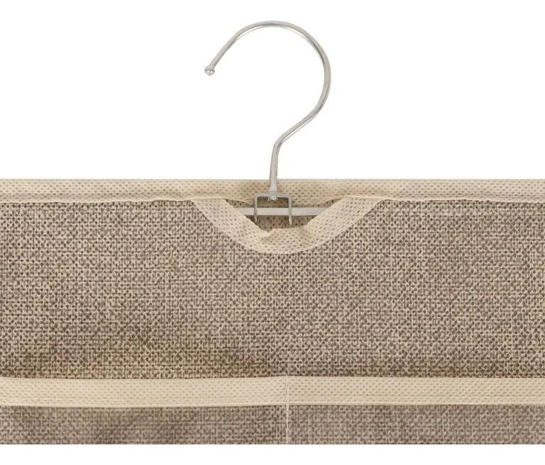 ORGANIZADOR COLGANTE PARA JOYAS CON MULTIPLES BOLSILLOS BEIGE 43X86 CM - 5