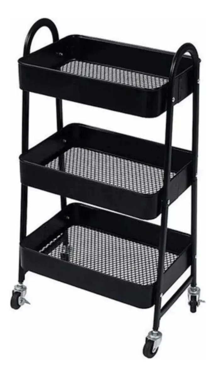 CARRO ORGANIZADOR CON 3 BANDEJAS Y RUEDAS PARA ALMACENAMIENTO - 1