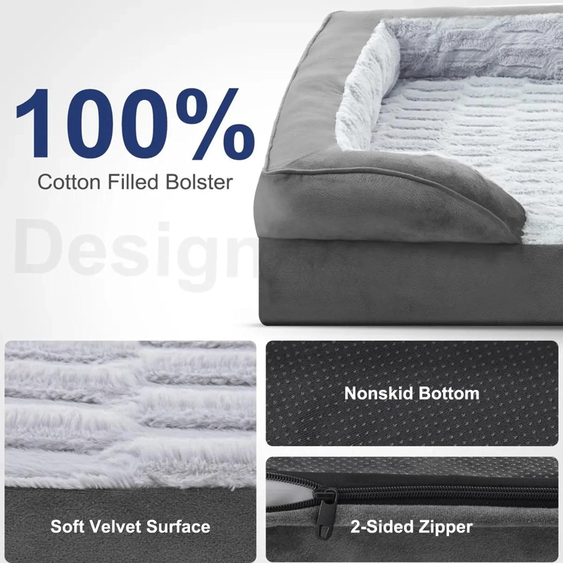 CAMA ORTOPE DICA EXTRA GRANDE PARA PERROS GRANDES LAVABLE Y COMODA - 4