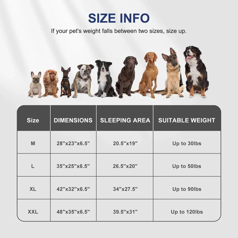CAMA ORTOPE DICA EXTRA GRANDE PARA PERROS GRANDES LAVABLE Y COMODA - 5