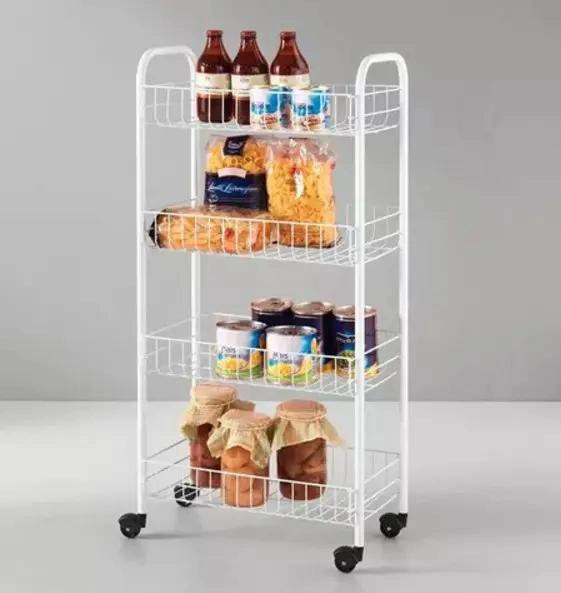 ORGANIZADOR MULTIUSO PARA VERDURAS Y FRUTAS CON RUEDAS Y 4 NIVELES - 2