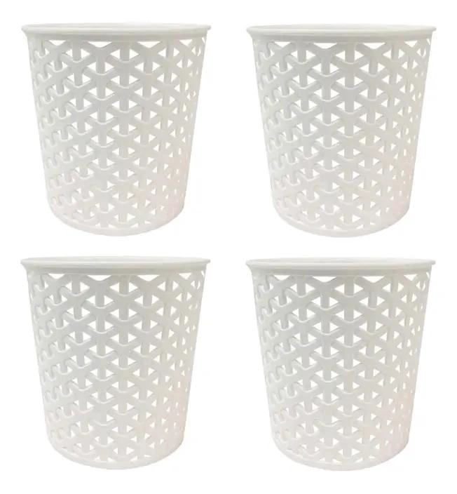 SET DE 4 CANASTOS ORGANIZADORES PARA ALMACENAMIENTO EN HOGAR - 1