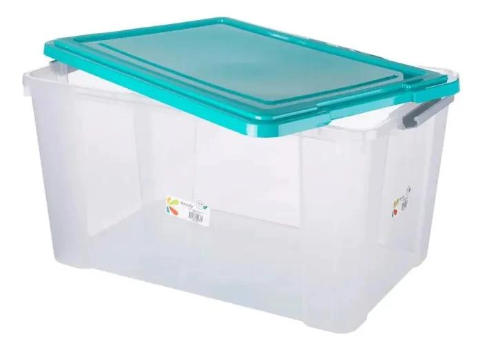 CAJA PLASTICA ORGANIZADORA CON TAPA COLOR SURTIDO CAPACIDAD 68 LITROS - 2