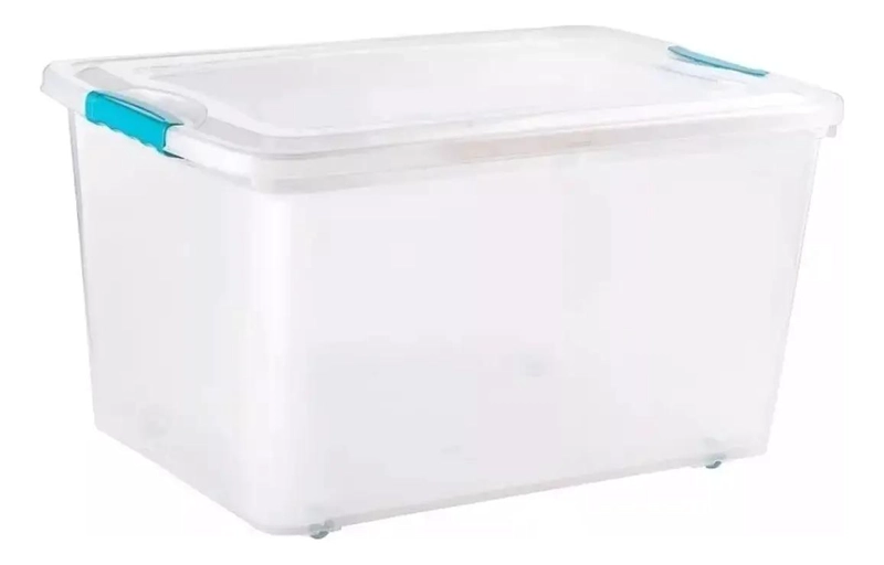 CAJA ORGANIZADORA APILABLE CON RUEDAS CAPACIDAD 58 LITROS - 2