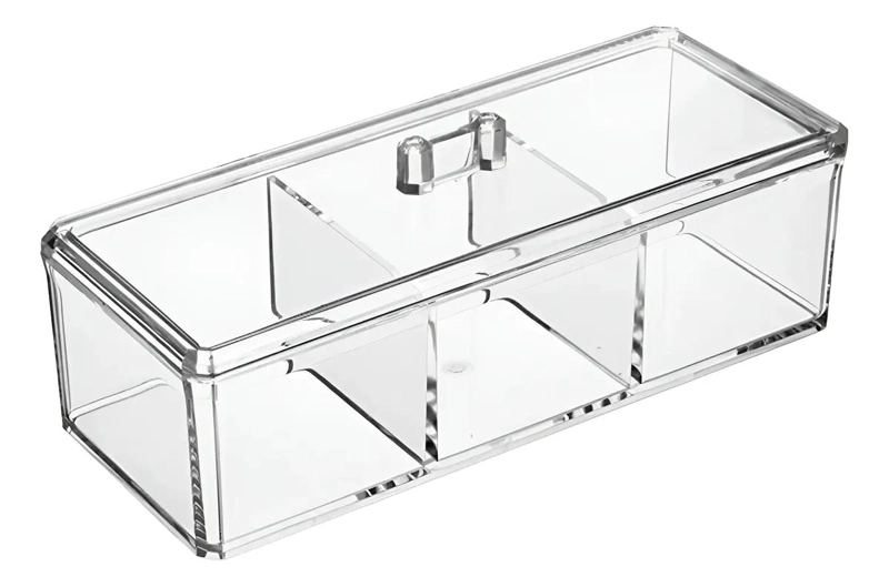 CAJA ORGANIZADORA PARA COSME TICOS Y MAQUILLAJE CON COMPARTIMENTOS - 1