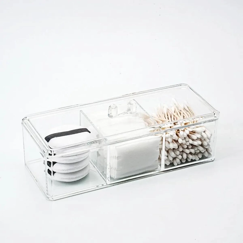 CAJA ORGANIZADORA PARA COSME TICOS Y MAQUILLAJE CON COMPARTIMENTOS - 3