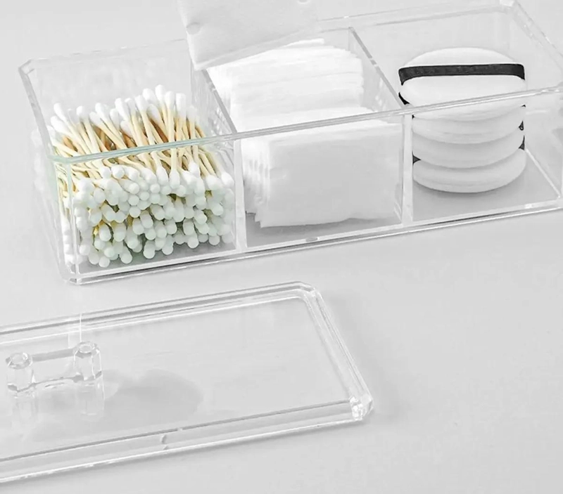 CAJA ORGANIZADORA PARA COSME TICOS Y MAQUILLAJE CON COMPARTIMENTOS - 5