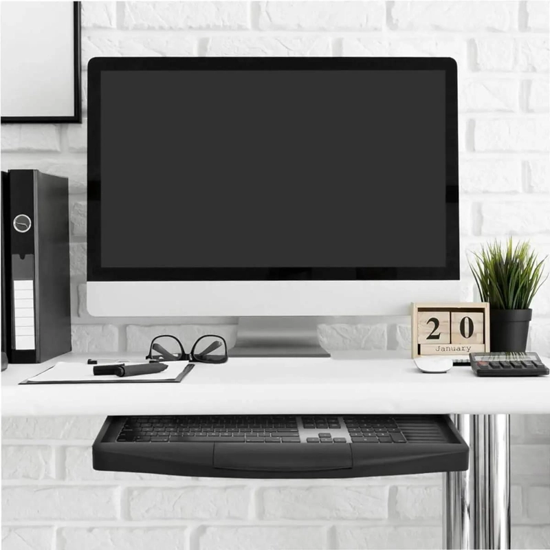 SOPORTE PARA BANDEJA DE TECLADO AJUSTABLE PARA ESCRITORIO - 2