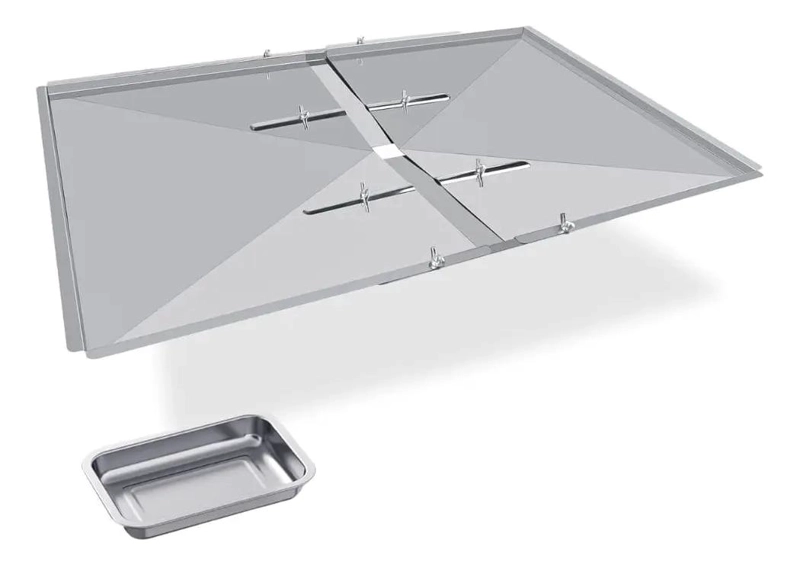 BANDEJA AJUSTABLE PARA RECOLECCION DE GRASA EN PARRILLAS A GAS UNIVERSAL - 1