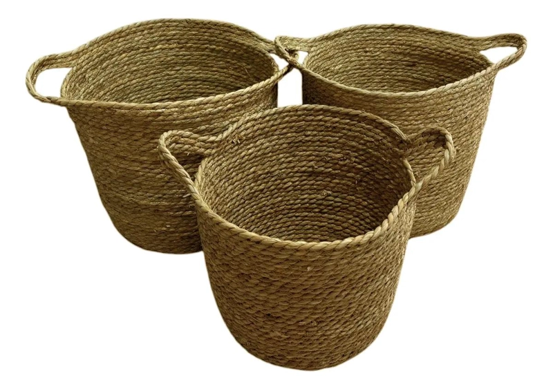 SET DE 3 CESTAS ORGANIZADORAS PARA ROPA, JUGUETES Y MANTAS - 1