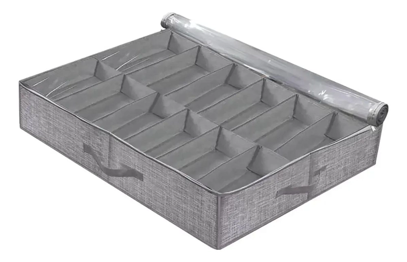ORGANIZADOR PARA ZAPATOS COMPACTO Y RESISTENTE PARA DEBAJO DE LA CAMA - 1