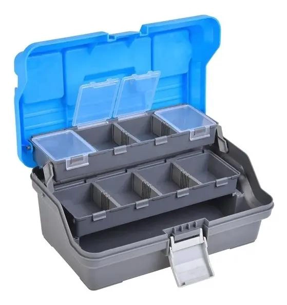 CAJA ORGANIZADORA PARA ACCESORIOS DE PESCA Y CAMPING CON 3 NIVELES - 2