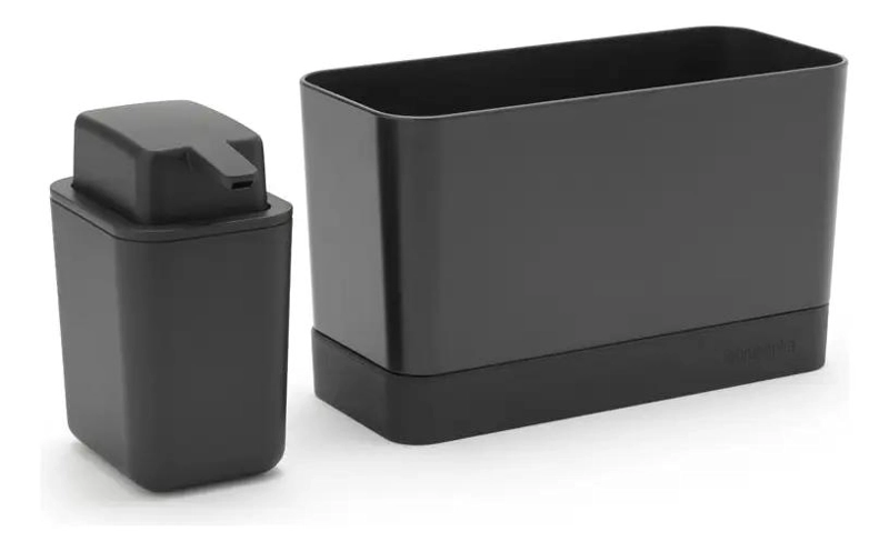 SET ORGANIZADOR PARA LAVAPLATOS COLOR GRIS OSCURO CON COMPARTIMENTOS - 2