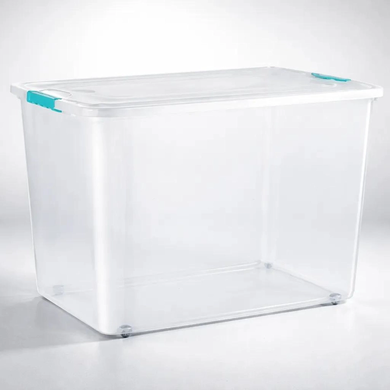 CAJA ORGANIZADORA CON RUEDAS CAPACIDAD 72 LITROS RESISTENTE Y DURABLE - 2