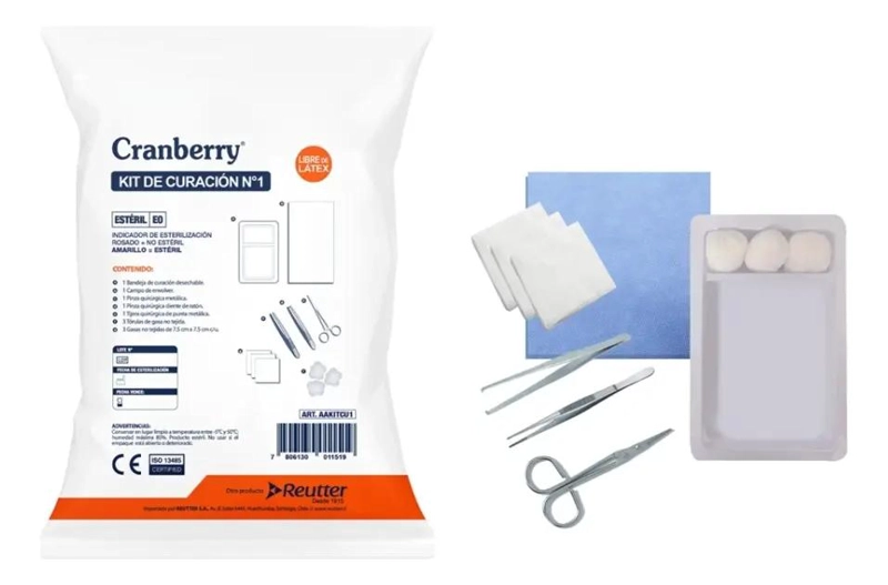 KIT DE CURACION ESTE RIL DESECHABLE CON 10 UNIDADES PARA PRIMEROS AUXILIOS - 4