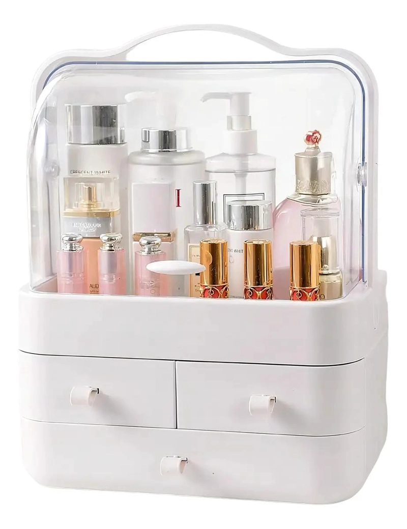 CAJA ORGANIZADORA PORTATIL PARA COSME TICOS Y MAQUILLAJE MULTIUSO - 1