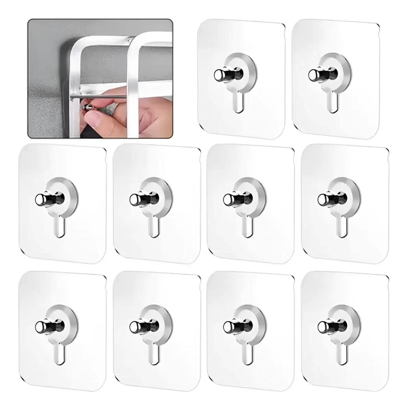 SET DE 20 GANCHOS ADHESIVOS PARA COLGAR PERCHAS SIN CLAVOS - 1