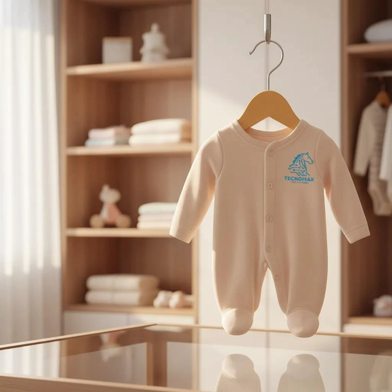 SET DE 10 COLGADORES DE MADERA PARA ROPA DE BEBE  RESISTENTES Y SEGUROS - 4