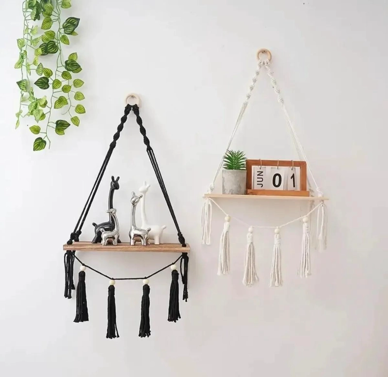 COLGANTE DECORATIVO DE MACRAME  ESTILO BOHEMIO PARA ORGANIZACION - 2