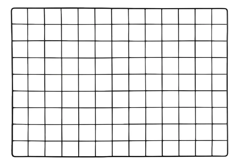 MALLA METALICA PARA COLGAR GANCHOS DE FERIA 80X40 CM RESISTENTE - 1