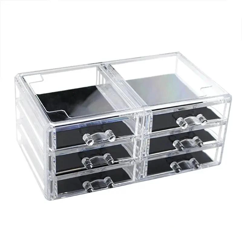 ORGANIZADOR ACRILICO PARA MAQUILLAJE Y JOYAS CON COMPARTIMENTOS - 2